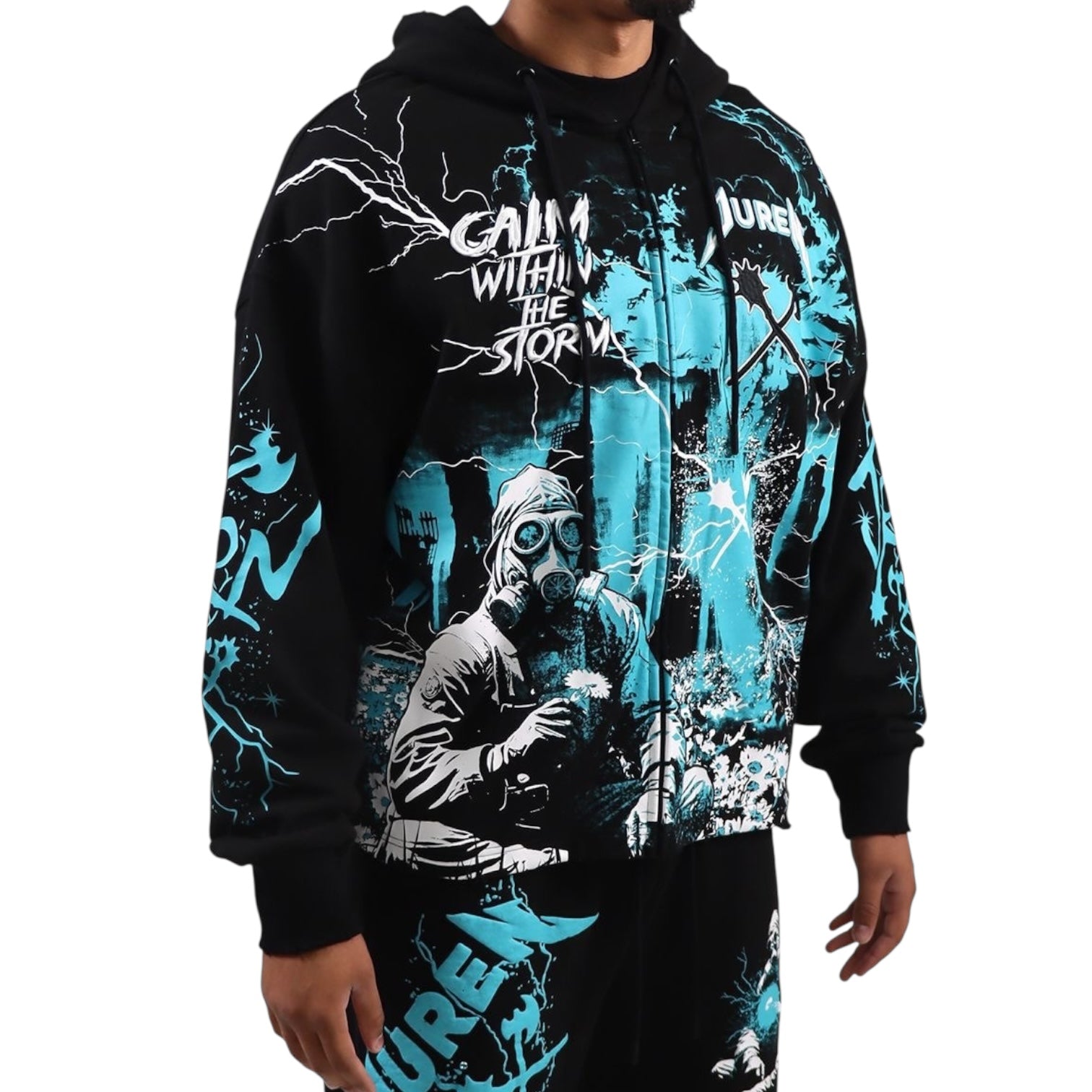 JUREN: Calm Within The Storm Zip Up Hoodie 201
